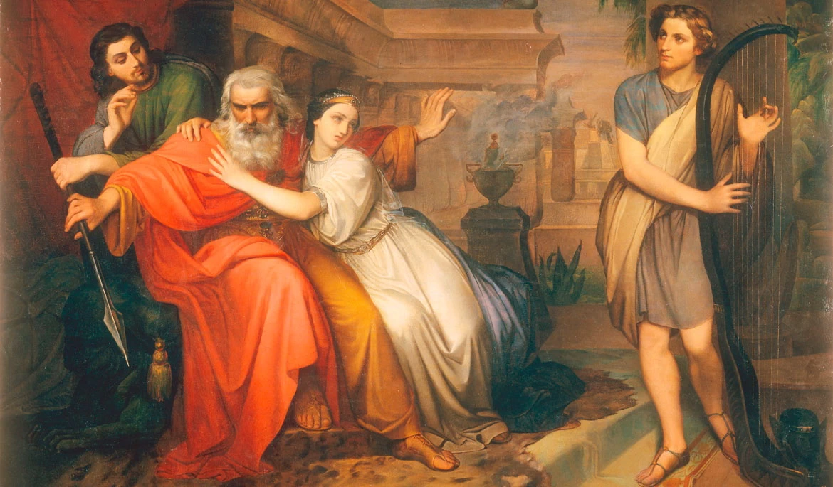 28-David che calma i furori di Saul con l'arpa-Galleria dell′Accademia, Firenze 